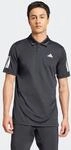 Poloshirt ADIDAS PERFORMANCE "CLUB TENNIS 3-STREIFEN", Herren, Gr. XL, schwarz,