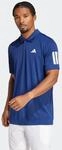 Poloshirt ADIDAS PERFORMANCE "CLUB TENNIS 3-STREIFEN", Herren, Gr. S, blau