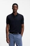 Kurzarmpullover BOSS "Nolano", Herren, Gr. 3XL, schwarz (dunkelblau404), Strick,