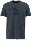 s.Oliver T-Shirt Herren T-Shirt 1er Pack Baumwolle Logo T-Shirt (Packung, 1er...