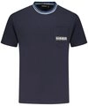 Napapijri T-Shirt Herren T-Shirt Blau: Locker, Bio-Baumwolle