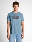 TOM TAILOR Denim Rundhalsshirt mit verschiedenen Logo Prints