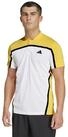 adidas Performance Poloshirt Henley Pro FreeLift Heat.Rdy weiss/gelb Herren