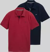 Poloshirt TOM TAILOR, Herren, Gr. S, rot (deep rot), Jersey, Obermaterial: 100%