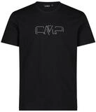CMP Kurzarmshirt MAN T-shirt Bequemes, elastisches Herrenshirt aus Baumwolle mit