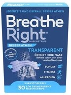 Besser Atmen Breathe Right&reg; Nasenpflaster Nasenstrip transparent (1x30St, 30...