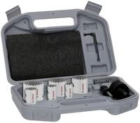 BOSCH Lochs&auml;ge Line Multi Material, 9 Teile, Multi Material Set mit Gewinde,