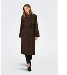 ONLY Langmantel ONLDEAR-TRILLION LONG BELT COAT PNT NOOS Kunstfaser braun L (40)