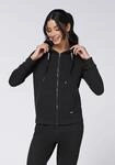 Kapuzensweatjacke CHIEMSEE, Damen, Gr. XS (32), schwarz (schwarz beauty), 60%