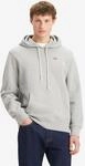 Kapuzensweatshirt LEVI'S "NEW ORIGINAL HOODIE", Herren, Gr. S, grau (mid tone...