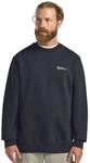 Langarmshirt JACK WOLFSKIN "ESSENTIAL CREWNECK M", Herren, Gr. S (48), blau...