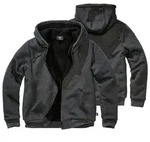 Brandit Outdoorjacke Brandit Sweatjacke mit Teddyfutter schwarz M