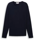 TOM TAILOR Strickpullover structured roll edge knit