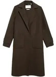 comma Wollmantel braun,Outdoor,Wolle,Unifarben,Reverskragen,Langarm,Loose Fit XS