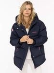 Steppjacke ZWILLINGSHERZ "&bdquo;Love More&ldquo;", Damen, Gr. S, blau (marine),