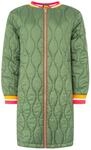 Kurzmantel ZWILLINGSHERZ "&bdquo;Shine Hope Smile&ldquo;", Damen, Gr. S, gr&uuml;n, Steppware,