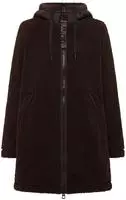 Kurzmantel CECIL, Damen, Gr. L (42), braun (chocolate sauce braun), Pl&uuml;sch,