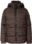 Steppjacke CECIL, Damen, Gr. L (42), schwarz toffee braun, Web, Obermaterial: 100%