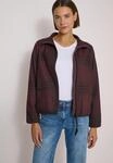 Blouson CECIL, Damen, Gr. L (42), braun (rot wine melange), Web, Obermaterial: 55%