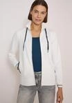 Sweatjacke CECIL, Damen, Gr. L (42), wei&szlig; (vanillewei&szlig;), Sweatware, Obermaterial: