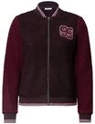 CECIL Longpullover Teddy Patch Blouson 37749 berry red