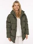 Steppjacke ZWILLINGSHERZ "&bdquo;Love More&ldquo;", Damen, Gr. S, gr&uuml;n (khaki),