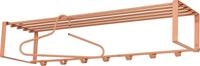 Spinder Design Garderobenleiste REX (1 St), Wandgarderobe aus Stahl mit Hutablage und