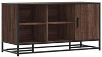 vidaXL Sitzbank Schuhbank Braun Eichen-Optik 100x40x53,5cm Holzwerkstoff Metall