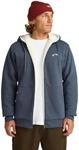 Hoodie BILLABONG "Arch Sherpa", Herren, Gr. L, blau (ombre blau), Obermaterial: 55%