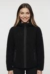 Kapuzenfleecejacke CMP "WOMAN JACKET FIX HOOD", Damen, Gr. 36, schwarz (nero),