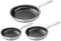 LuxusKollektion Pfannen-Set Pfannenset Induktion Titankeramik Antihaft 20+24+28...