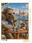 CALVENDO Puzzle CALVENDO Puzzle Maus und Elefant auf Kreuzfahrt vor Venedig,...
