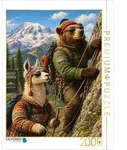 CALVENDO Puzzle CALVENDO Puzzle Lama und B&auml;r auf Klettertour durch Amerika,...