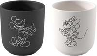 Villeroy & Boch Tasse Manufacture Rock - Mickey Mouse Kaffeebecher 2erSet,...