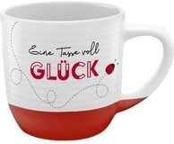Sheepworld Tasse Tasse Rillen Motiv "Gl&uuml;ck"