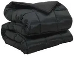vidaXL Bett Winterbettdecke 220 x 260 cm 450 g/m2 Schwarz (1-tlg) schwarz
