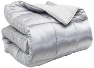 vidaXL Bett Winterbettdecke 240 x 260 cm 450 g/m&sup2; Silber (1-tlg)