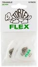 Dunlop Plektrum, 456P.88 Tortex Flex Triangle Picks 0,88 mm - Plektren Set