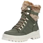 Rieker Rieker Stiefelette Veloursleder Schn&uuml;rstiefelette gr&uuml;n 36 EU