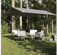 vidaXL Tarp-Zelt vidaXL Tarp Grau und Orange 400x294 cm Wasserdicht