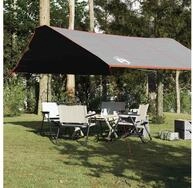 vidaXL Tarp-Zelt vidaXL Tarp Grau und Orange 420x440 cm Wasserdicht