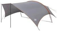 vidaXL Tarp-Zelt Camping Tarp Wasserfest Grau und Orange 695 x 580 x 200 cm, (1...