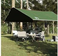 vidaXL Tarp-Zelt vidaXL Tarp Gr&uuml;n 420x440 cm Wasserdicht