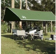 vidaXL Tarp-Zelt vidaXL Tarp Gr&uuml;n 500x294 cm Wasserdicht