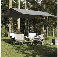 vidaXL Tarp-Zelt vidaXL Tarp Grau und Orange 360x294 cm Wasserdicht