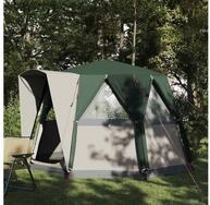 vidaXL Hauszelt vidaXL Cabin Zelt 3-Personen 3 Personen Gr&uuml;n und Wei&szlig;