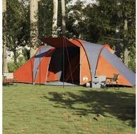 vidaXL Kuppelzelt vidaXL Kuppel-Familienzelt 6 Personen Grau und Orange...