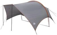 vidaXL Tarp-Zelt Camping Tarp Wasserfest Grau und Orange 550 x 400 x 230 cm, (1...
