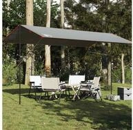 vidaXL Tarp-Zelt vidaXL Tarp Grau und Orange 500x294 cm Wasserdicht