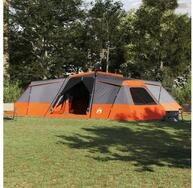 vidaXL Gruppenzelt vidaXL Familienzelt 16 Personen Grau und Orange Taft...